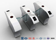 Half Height Access Control Flap Barrier Gate Turnstile Automatically Flap Barrier With Acrylic Flap