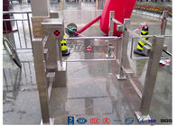 AC 220V IC ID Swing Barrier Gate Swing Flap Barrier Gate 600mm Access Control For Magnetic Turnstile