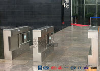 Gym Swing Barrier Gate Electronic Stainless Steel Turnstile Double Swing IP 54 LED Indicator