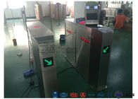Metal Security Flap Barrier Gate 304 SS Access Control System With Fingerprint