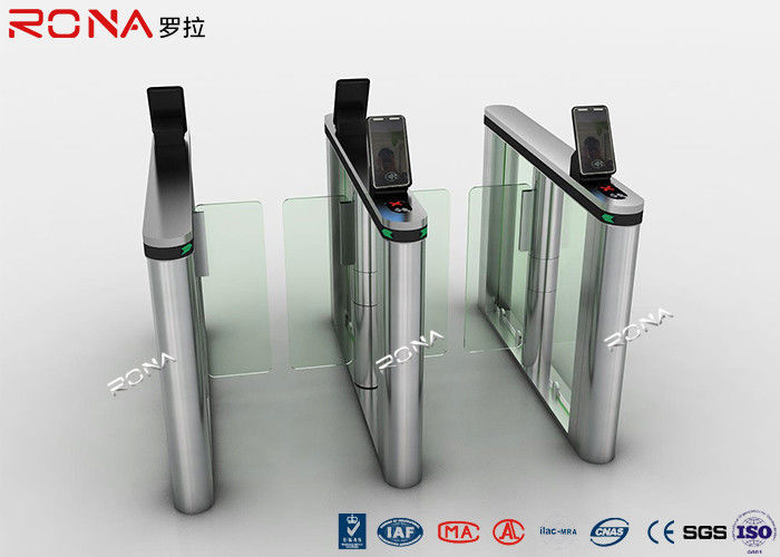 Acrylic Swing Access Control Turnstiles Face Recognition For Business Building