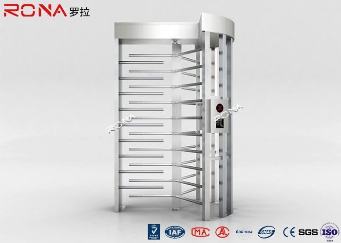 CE Single Passage Full Height Turnstile Stainless Steel For Strict Access Control