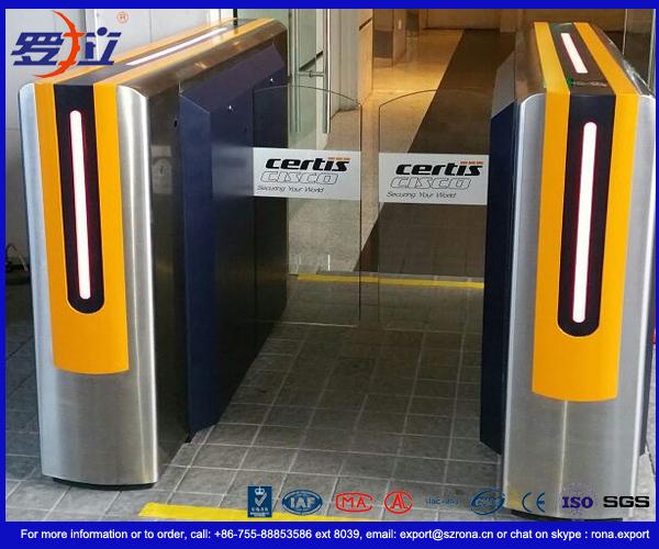 Stainless Steel Access Control Turnstiles , Sliding Turnstile Security ...