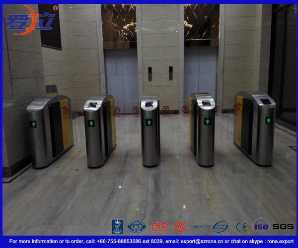 Stainless Steel Access Control Turnstiles , Sliding Turnstile Security ...