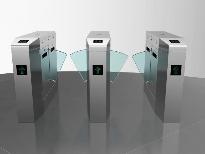 Barcode Scanner Automatic Barrier Gate , Bi Directional Urnstile Entry