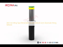 Anti-riot Lifting Type Retractable Security Bollards Semi-Automatic Rising Bollards