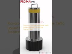 Riot-proof Lift-type Retractable Traffic Bollard Movable Column 304 Stainless Steel