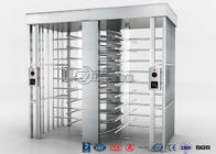Security Controlled Full height Turnstile Security Gates Rapid Identification with Double Door with RFID Card