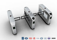 High Speed Glass Swing Barrier Gate Retractable With UHF RFID Reader