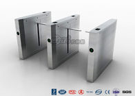 High Speed Drop Arm Turnstile , Magnetic Card Stainless Steel Access Control System