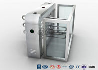 Double Anti - Clipping Waist Height Turnstiles AC220V With Stepping Driver Motor