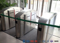 Flap Barrier Gate TCP / IP Flap Turnstile Security Gate Access Control Wheelchair Lanes For Subway Doors