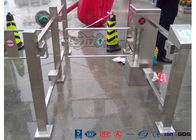 AC 220V IC ID Swing Barrier Gate Swing Flap Barrier Gate 600mm Access Control For Magnetic Turnstile