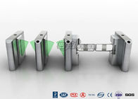 Stylish Clear Bi - Directional Turnstile Access Control With Swing Panel