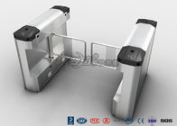 Brushed Swing Pedestrian Barrier Gate 550mm Passage Width Steel Swing Material