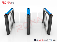 Automatic Access Control Speed Gate Turnstile Blue Cover With Intelligent LED Light