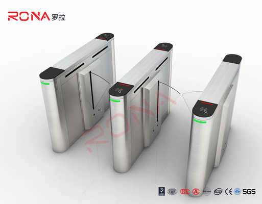 Buy Automatic Facial Recognition Fastlane Speed Gates Retractable Flap Barrier Gate online manufacture