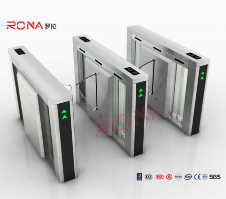 Buy Fingerprint Flap Barrier Turnstile Half Height Security 304 Stainless Steel online manufacture