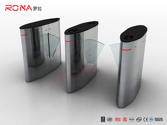 Buy Security Flap Barrier Gate Office Building Turnstile Barrier Gate Automatic Half Height Turnstile online manufacture