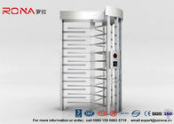 High Security Full Height Turnstile Access Control 30 Persons / Minute Transit Speed