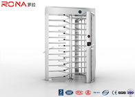 High Security Full Height Pedestrian Turnstiles Stainless Steel 30 Persons /Minute