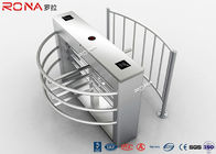 Durable Half Height Turnstiles 30 Person / Min Transit Speed Access Control System
