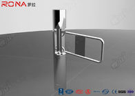 Pedestrian Access Control Security Swing Gate Turnstile With Glass / Acrylic Arm