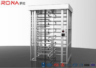 Automatic Safety Biometric Stainless Steel Turnstiles Full Height Bi - Directional Arm