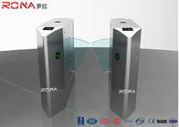 Pedestrian Control Flap Barrier Turnstile , Gate Access Control Systems Electronic