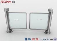 Access Control Swing Gate Turnstile Dual Mechanical Metal Round Pillar Single Pole