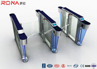 Security Swing Speed Gate Turnstile 304 Stainless Steel Materials Mechanical Structure