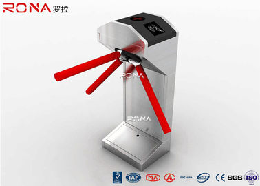 Half Height Tripod Turnstile Gate 304 Stainless Steel Both Directional RFID Card Reader