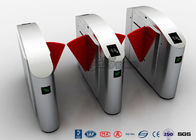 Access Control Flap Barrier Turnstile , Pedestrian Barrier Gate Infrared Sensors With IC/ID Card