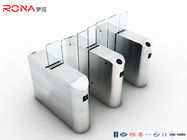 Electronic Security Sliding Turnstile Gate Full Height SUS304 Material RFID Card Reader