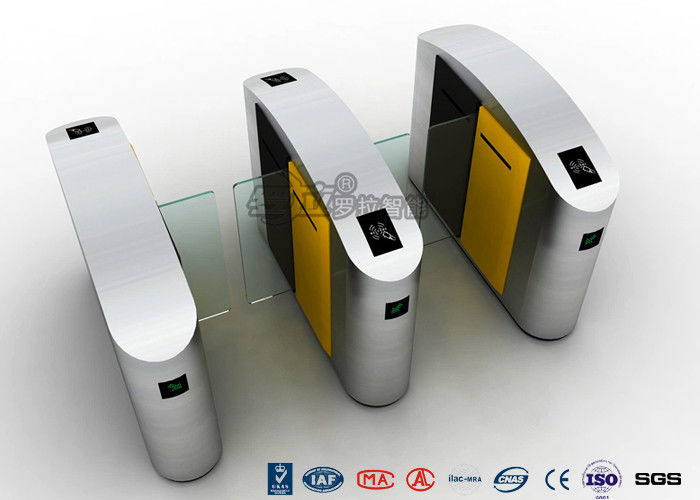 Turnstile Barrier Gate Waist Height RFID Turnstile Security Systems Automatic Flap Barrier Turn Style Door