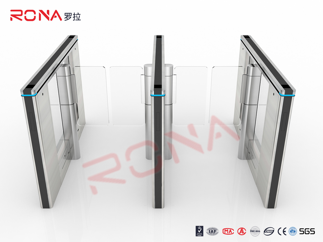 Automatic Access Control Speed Gate Turnstile 6 Pairs Sensor With Brushless Servo Motor