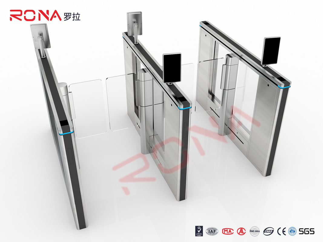 Automatic Access Control Speed Gate Turnstile 6 Pairs Sensor With Brushless Servo Motor