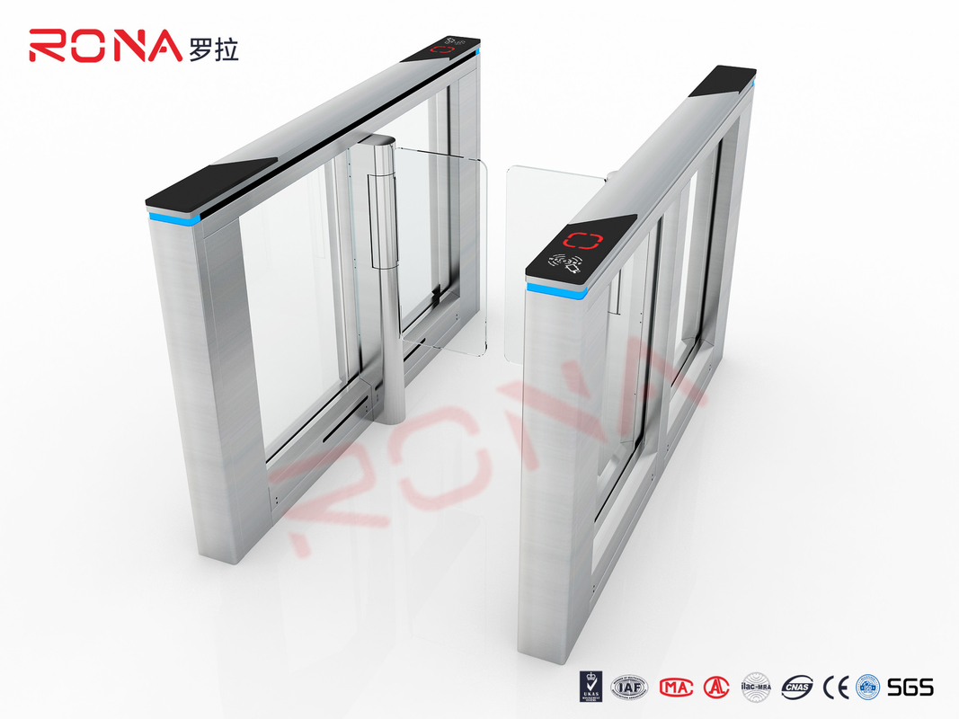 Office Building Automatic Speed Gate Turnstile With RFID Recognition QR Reader