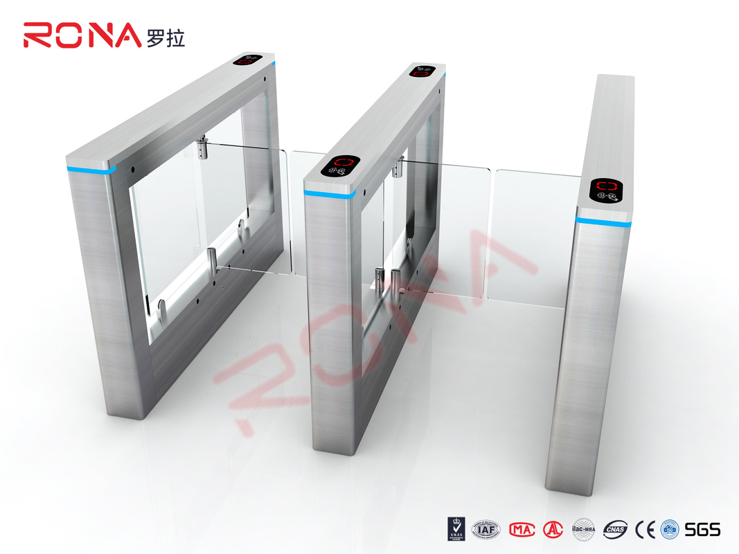 Access Management Slim Turnstile Automatic Swing Gates With Ticketing System