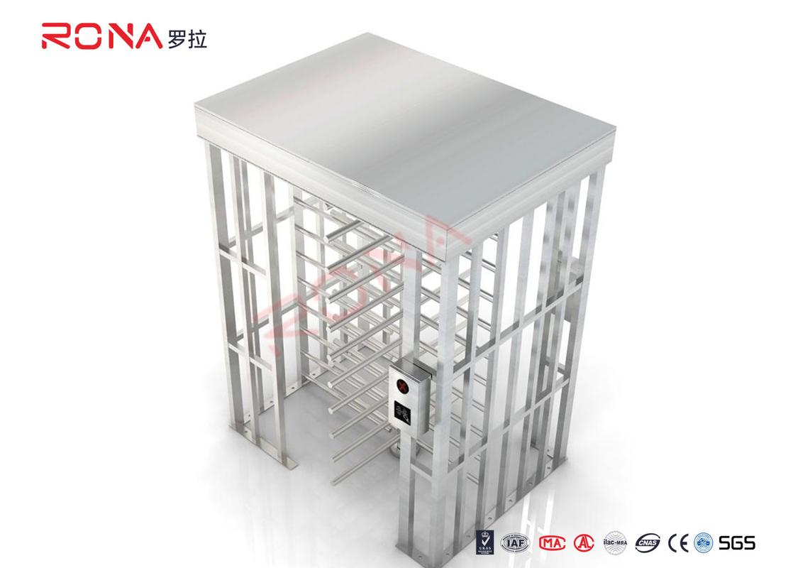 Bus Station Full Height Turnstiles Remote Control With Solenoid Valve Motor