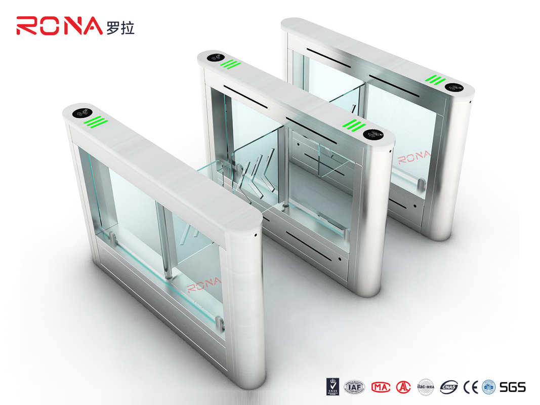 Turnstyle Door Access Control Turnstile Gate Swing Barrier Gates For Bank
