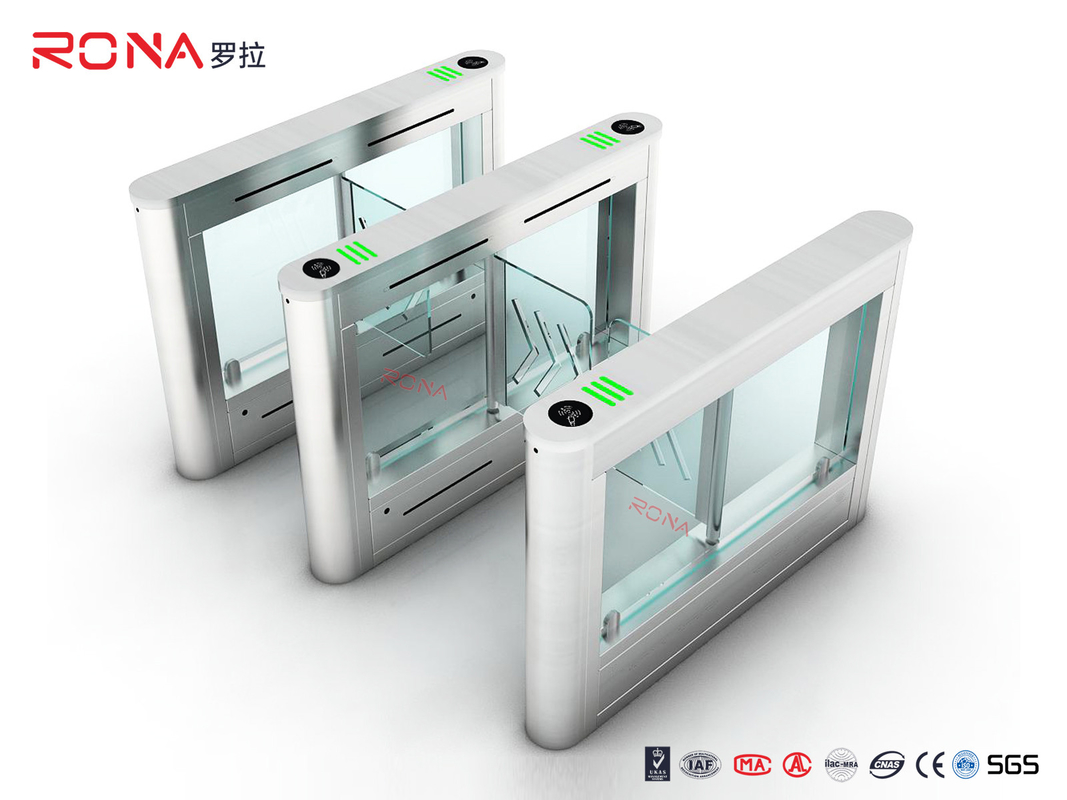 Turnstyle Door Access Control Turnstile Gate Swing Barrier Gates For Bank