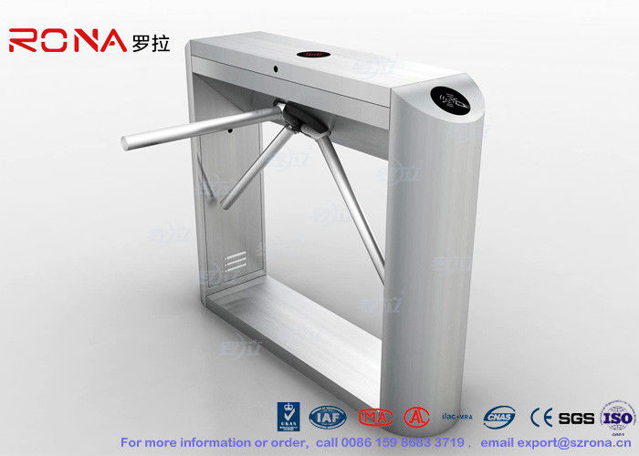 Barcode Reader Tripod Turnstile Security Gates With Gym Entrance Control With 304# SUS