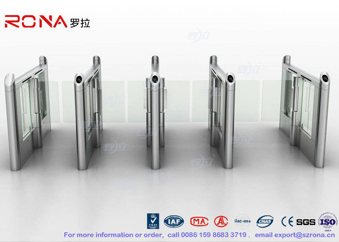 Stylish Optical Speed Gate Turnstile Bi - Directional Pedestrian Queuing Systems Entry Barriers
