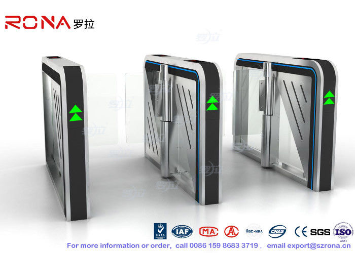 CE Approved Luxury Speed Gate Access Control System For Office Building With 304 stainless steel