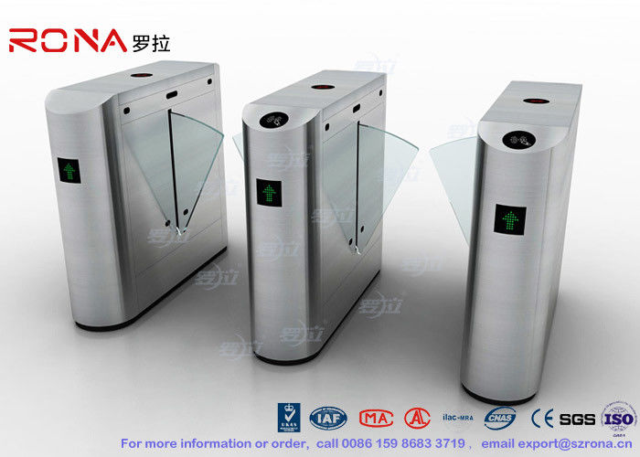 IP54 Anti - Breakthrough Flap Barrier Gate Speed Automatic With Barcode
