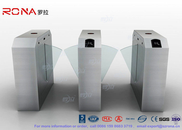 2 Ways Outdoor Flap Barrier Gate Barcode System Controlled Access Turnstile
