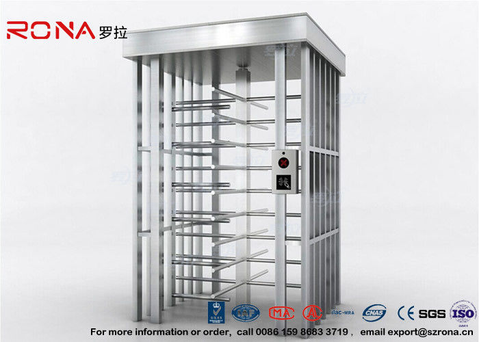 Deluxe Automatic Full Height Turnstile  Pedestrian System Parking Facilities Rotating Gate With 304# Stainless Steel