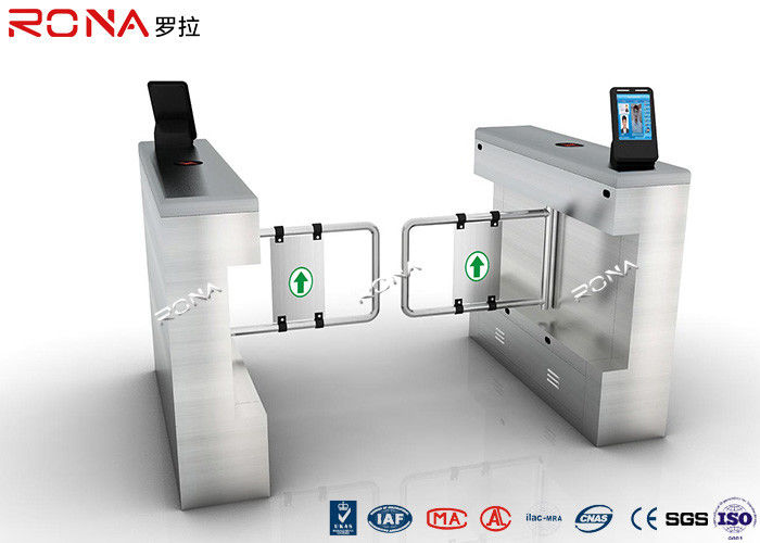 Swing Facial Recognition Turnstile Gate Door Access Control 304 Stainless Steel