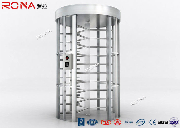 One Lane Full Height Turnstile Mechanism Stainless Steel For Access Control